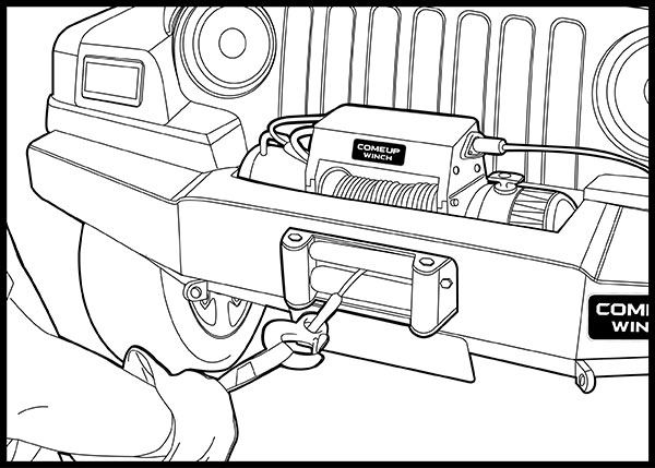 Precaution while winching