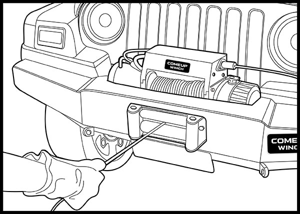 Precaution while winching